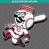 Cincinnati Reds SVG Bundle – MLB Baseball Logo Vector Cricut