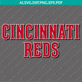 Cincinnati Reds SVG Bundle – MLB Baseball Logo Vector Cricut