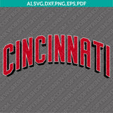 Cincinnati Reds SVG Bundle – MLB Baseball Logo Vector Cricut
