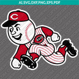 Cincinnati Reds SVG Bundle – MLB Baseball Logo Vector Cricut