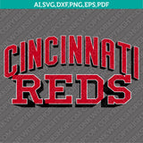 Cincinnati Reds SVG Bundle – MLB Baseball Logo Vector Cricut