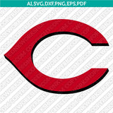 Cincinnati Reds SVG Bundle – MLB Baseball Logo Vector Cricut