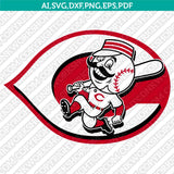 Cincinnati Reds SVG Bundle – MLB Baseball Logo Vector Cricut