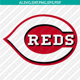 Cincinnati Reds SVG Bundle – MLB Baseball Logo Vector Cricut