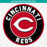 Cincinnati Reds SVG Bundle – MLB Baseball Logo Vector Cricut