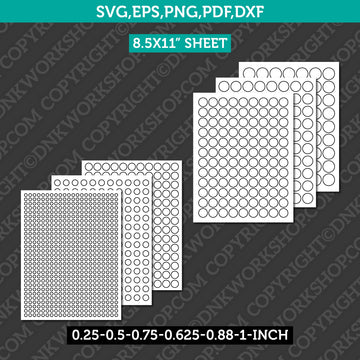 Circle label sublimation blank template