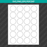 Circle Label 1–2 Inch Sublimation Blank Template | SVG PNG PDF DXF EPS