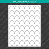 Circle Label 1–2 Inch Sublimation Blank Template | SVG PNG PDF DXF EPS