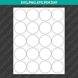 Circle Label 1–2 Inch Sublimation Blank Template | SVG PNG PDF DXF EPS