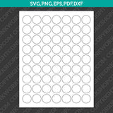 Circle Label 1–2 Inch Sublimation Blank Template | SVG PNG PDF DXF EPS