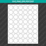 Circle Label 1–2 Inch Sublimation Blank Template | SVG PNG PDF DXF EPS