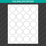 Circle Label 1–2 Inch Sublimation Blank Template | SVG PNG PDF DXF EPS