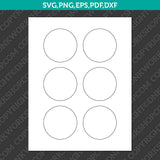Circle Label 2–3 Inch Sublimation Blank Template | SVG PNG PDF DXF EPS