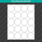 Circle Label 2–3 Inch Sublimation Blank Template | SVG PNG PDF DXF EPS