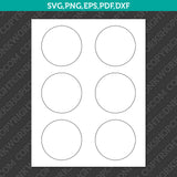 Circle Label 2–3 Inch Sublimation Blank Template | SVG PNG PDF DXF EPS