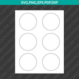 Circle Label 3–4 Inch Sublimation Blank Template | SVG PNG PDF DXF EPS