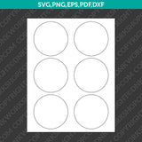 Circle Label 3–4 Inch Sublimation Blank Template | SVG PNG PDF DXF EPS