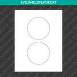 Circle Label 3–4 Inch Sublimation Blank Template | SVG PNG PDF DXF EPS