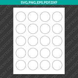 Circle Label 1–2 Inch Sublimation Blank Template | SVG PNG PDF DXF EPS