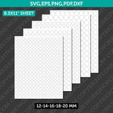 Circle Label Template 12mm–20mm | SVG, PNG, DXF, EPS, PDF | Cricut & Silhouette