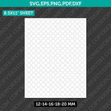 Circle Label Template 12mm–20mm | SVG, PNG, DXF, EPS, PDF | Cricut & Silhouette