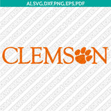 Clemson Tigers SVG Bundle | NCAA College Vector Cricut