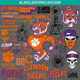 Clemson Tigers SVG Bundle | NCAA College Vector Cricut