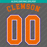 Clemson Tigers SVG Bundle | NCAA College Vector Cricut