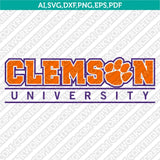 Clemson Tigers SVG Bundle | NCAA College Vector Cricut