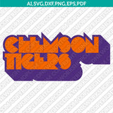Clemson Tigers SVG Bundle | NCAA College Vector Cricut