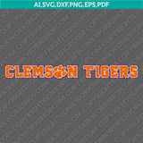 Clemson Tigers SVG Bundle | NCAA College Vector Cricut