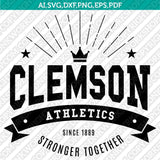 Clemson Tigers SVG Bundle | NCAA College Vector Cricut