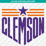 Clemson Tigers SVG Bundle | NCAA College Vector Cricut