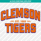 Clemson Tigers SVG Bundle | NCAA College Vector Cricut