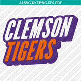 Clemson Tigers SVG Bundle | NCAA College Vector Cricut