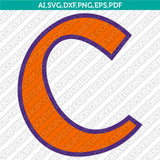 Clemson Tigers SVG Bundle | NCAA College Vector Cricut