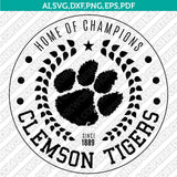 Clemson Tigers SVG Bundle | NCAA College Vector Cricut