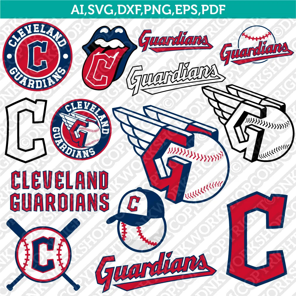 Cleveland Guardians Logo SVG Vector Files - Instant Download – DNKWorkshop