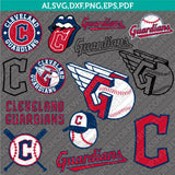 Cleveland Guardians SVG Bundle – MLB Baseball Logo Vector Cricut