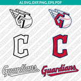 Cleveland Guardians Logo SVG | MLB Vector Cricut PNG