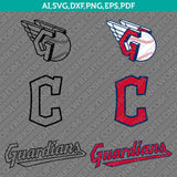 Cleveland Guardians Logo SVG | MLB Vector Cricut PNG