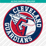 Cleveland Guardians SVG Bundle – MLB Baseball Logo Vector Cricut