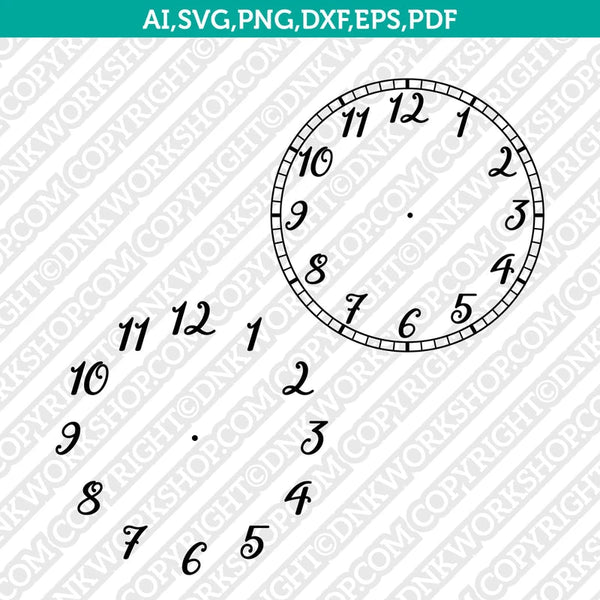 Clock Face Template SVG Cut File Cricut Silhouette Cameo Vector Clipart Eps Png Dxf – DNKWorkshop clock-face-template-svg-cut-file-cricut-silhouette-cameo-vector-clipart-eps-png-dxf-dnkworkshop