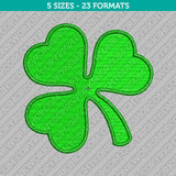 Clover Leaf Embroidery Design - 5 Sizes - INSTANT DOWNLOAD