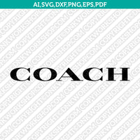 Coach Logo SVG Cut File Cricut Clipart Dxf Eps Png Silhouette Cameo