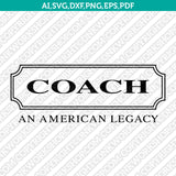 Coach Logo SVG Cut File Cricut Clipart Dxf Eps Png Silhouette Cameo