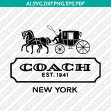 Coach Logo SVG Cut File Cricut Clipart Dxf Eps Png Silhouette Cameo