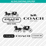 Coach Logo SVG Cut File Cricut Clipart Dxf Eps Png Silhouette Cameo