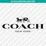 Coach Logo SVG Cut File Cricut Clipart Dxf Eps Png Silhouette Cameo