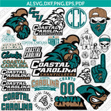 Coastal Carolina Chanticleers SVG Bundle | NCAA College Vector Cricut